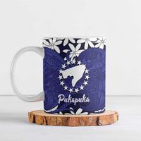 Personalised Cook Islands Pukapuka Ceramic Mug Tiare Maori Polynesian Waves Tattoo