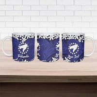 Personalised Cook Islands Pukapuka Ceramic Mug Tiare Maori Polynesian Waves Tattoo