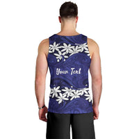 Personalised Cook Islands Pukapuka Men Tank Top Tiare Maori Polynesian Waves Tattoo
