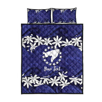 Personalised Cook Islands Pukapuka Quilt Bed Set Tiare Maori Polynesian Waves Tattoo