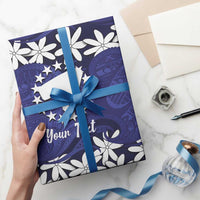 Personalised Cook Islands Pukapuka Wrapping Paper Tiare Maori Polynesian Waves Tattoo LT14 - Polynesian Pride