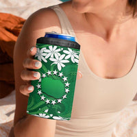 Personalised Cook Islands Rarotonga 4 in 1 Can Cooler Tumbler Tiare Maori Polynesian Waves Tattoo LT14 - Polynesian Pride
