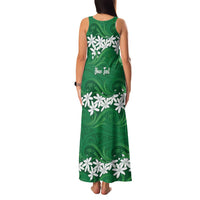 Personalised Cook Islands Rarotonga Family Matching Tank Maxi Dress and Hawaiian Shirt Tiare Maori Polynesian Waves Tattoo LT14 - Polynesian Pride