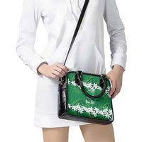 Personalised Cook Islands Rarotonga Shoulder Handbag Tiare Maori Polynesian Waves Tattoo