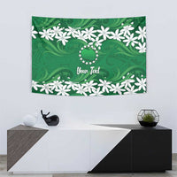 Personalised Cook Islands Rarotonga Tapestry Tiare Maori Polynesian Waves Tattoo