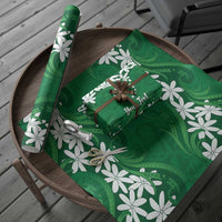 Personalised Cook Islands Rarotonga Wrapping Paper Tiare Maori Polynesian Waves Tattoo