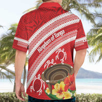 Kingdom Of Tonga Emancipation Day Hawaiian Shirt Tongan Ngatu With Kumete Red LT14 - Polynesian Pride