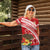 Kingdom Of Tonga Emancipation Day Women Polo Shirt Tongan Ngatu With Kumete Red