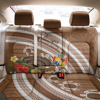 Kingdom Of Tonga Emancipation Day Back Car Seat Cover Tongan Ngatu With Kumete Brown LT14 - Polynesian Pride