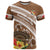 Kingdom Of Tonga Emancipation Day T Shirt Tongan Ngatu With Kumete Brown