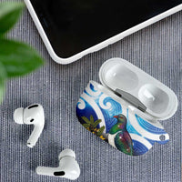 Kekeru New Zealand Matariki AirPods Case Kukupa Kowhai Maori New Year Blue Version LT14 - Polynesian Pride