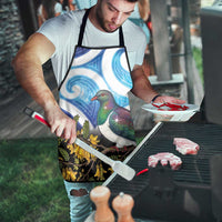 Kekeru New Zealand Matariki Apron Kukupa Kowhai Maori New Year Blue Version
