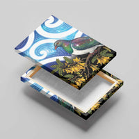 Kekeru New Zealand Matariki Canvas Wall Art Kukupa Kowhai Maori New Year Blue Version LT14 - Polynesian Pride