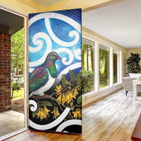 Kekeru New Zealand Matariki Door Cover Kukupa Kowhai Maori New Year Blue Version LT14 - Polynesian Pride