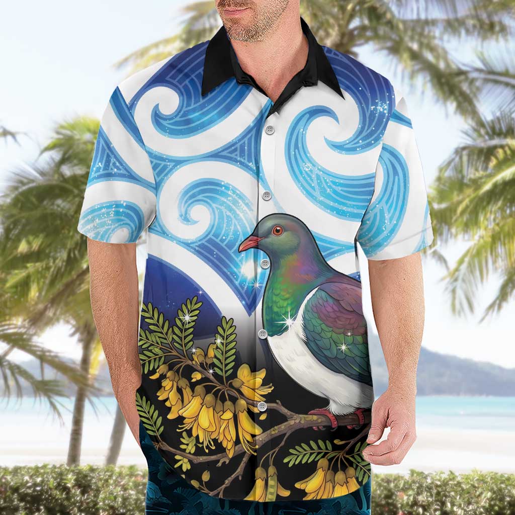 Kekeru New Zealand Matariki Hawaiian Shirt Kukupa Kowhai Maori New Year Blue Version LT14 - Polynesian Pride