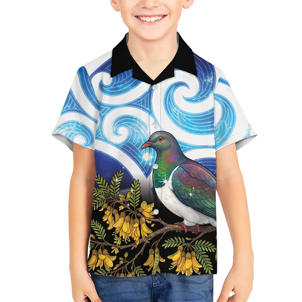 Kekeru New Zealand Matariki Hawaiian Shirt Kukupa Kowhai Maori New Year Blue Version LT14 - Polynesian Pride