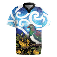 Kekeru New Zealand Matariki Rugby Jersey Kukupa Kowhai Maori New Year Blue Version LT14 Blue - Polynesian Pride