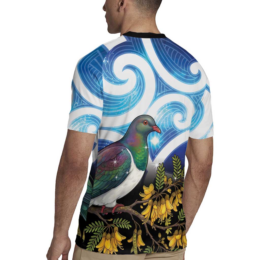 Kekeru New Zealand Matariki Rugby Jersey Kukupa Kowhai Maori New Year Blue Version LT14 - Polynesian Pride