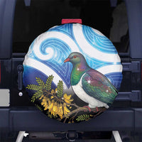 Kekeru New Zealand Matariki Spare Tire Cover Kukupa Kowhai Maori New Year Blue Version LT14 No hole Blue - Polynesian Pride