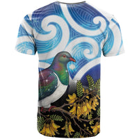 Kekeru New Zealand Matariki T Shirt Kukupa Kowhai Maori New Year Blue Version LT14 - Polynesian Pride