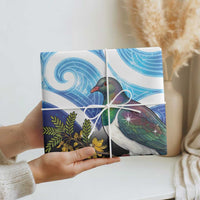 Kekeru New Zealand Matariki Wrapping Paper Kukupa Kowhai Maori New Year Blue Version LT14 - Polynesian Pride