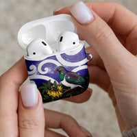 Kekeru New Zealand Matariki AirPods Case Kukupa Kowhai Maori New Year Purple Version LT14 - Polynesian Pride