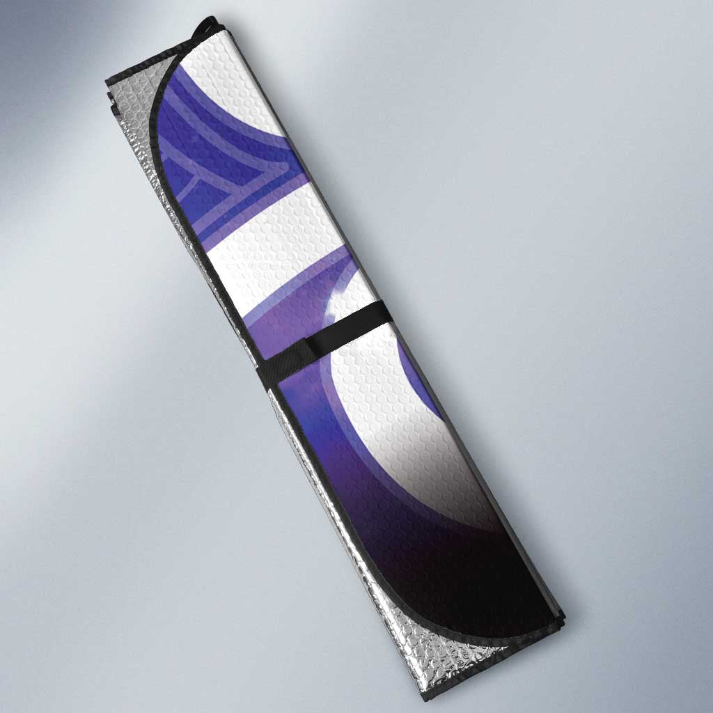 Kekeru New Zealand Matariki Auto Sun Shade Kukupa Kowhai Maori New Year Purple Version LT14 - Polynesian Pride