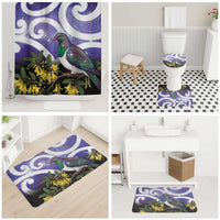 Kekeru New Zealand Matariki Bathroom Set Kukupa Kowhai Maori New Year Purple Version LT14 - Polynesian Pride