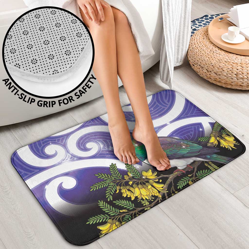 Kekeru New Zealand Matariki Bathroom Set Kukupa Kowhai Maori New Year Purple Version LT14 - Polynesian Pride