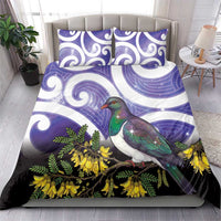 Kekeru New Zealand Matariki Bedding Set Kukupa Kowhai Maori New Year Purple Version LT14 - Polynesian Pride