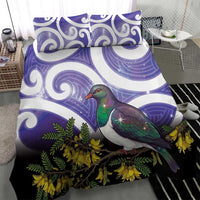 Kekeru New Zealand Matariki Bedding Set Kukupa Kowhai Maori New Year Purple Version LT14 - Polynesian Pride