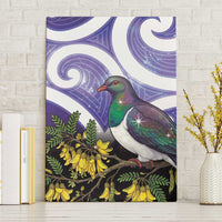 Kekeru New Zealand Matariki Canvas Wall Art Kukupa Kowhai Maori New Year Purple Version LT14 Without Frame Purple - Polynesian Pride