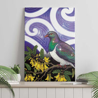 Kekeru New Zealand Matariki Canvas Wall Art Kukupa Kowhai Maori New Year Purple Version LT14 - Polynesian Pride