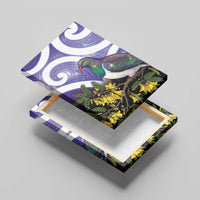 Kekeru New Zealand Matariki Canvas Wall Art Kukupa Kowhai Maori New Year Purple Version LT14 - Polynesian Pride