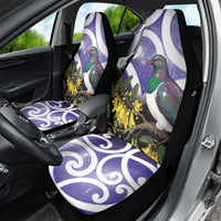 Kekeru New Zealand Matariki Car Seat Cover Kukupa Kowhai Maori New Year Purple Version LT14 - Polynesian Pride