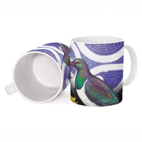 Kekeru New Zealand Matariki Ceramic Mug Kukupa Kowhai Maori New Year Purple Version LT14 - Polynesian Pride