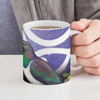 Kekeru New Zealand Matariki Ceramic Mug Kukupa Kowhai Maori New Year Purple Version LT14 - Polynesian Pride