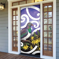Kekeru New Zealand Matariki Door Cover Kukupa Kowhai Maori New Year Purple Version LT14 - Polynesian Pride