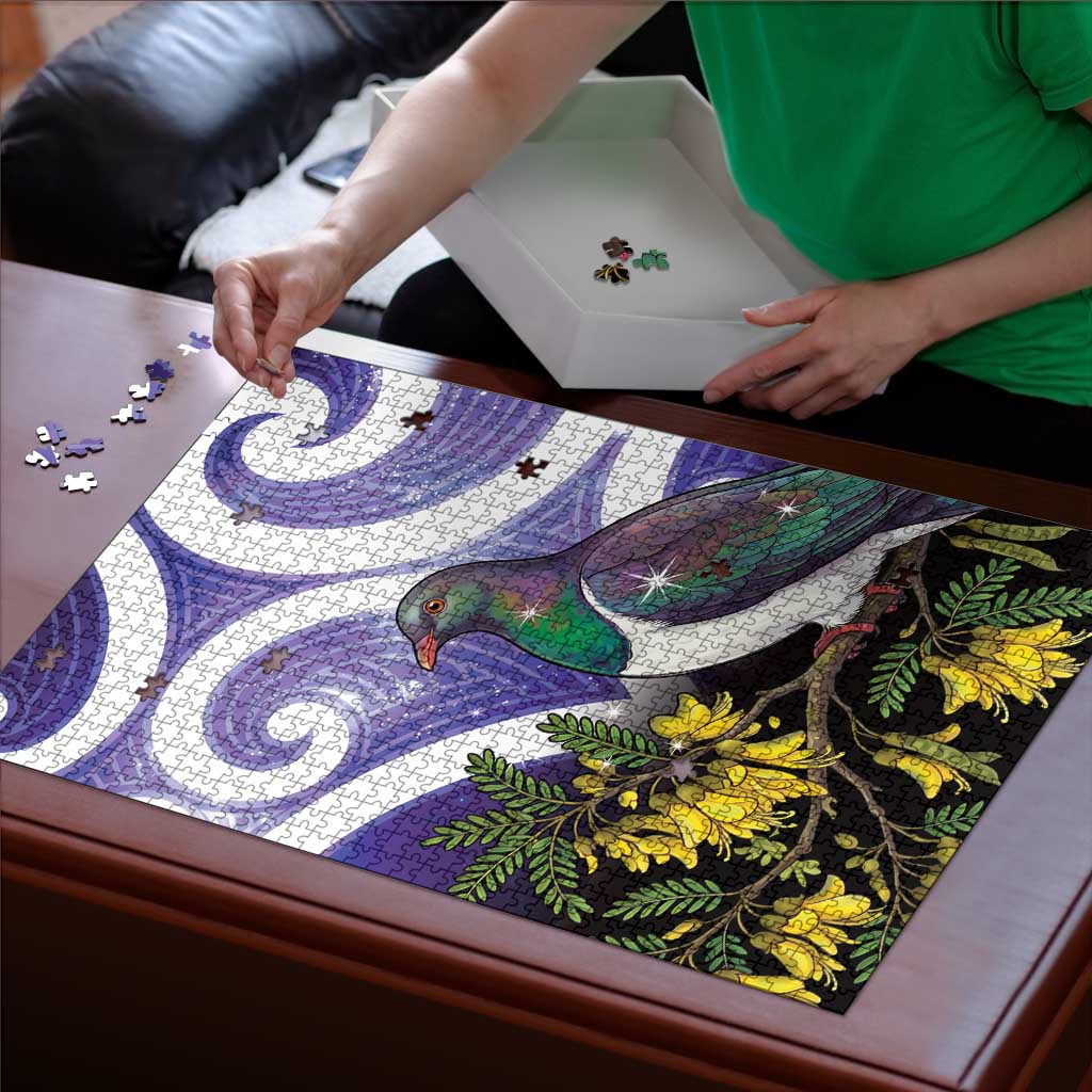 Kekeru New Zealand Matariki Puzzle Kukupa Kowhai Maori New Year Purple Version LT14 - Polynesian Pride