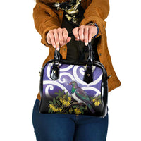 Kekeru New Zealand Matariki Shoulder Handbag Kukupa Kowhai Maori New Year Purple Version LT14 One Size Purple - Polynesian Pride