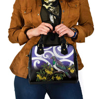 Kekeru New Zealand Matariki Shoulder Handbag Kukupa Kowhai Maori New Year Purple Version LT14 - Polynesian Pride