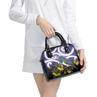 Kekeru New Zealand Matariki Shoulder Handbag Kukupa Kowhai Maori New Year Purple Version LT14 - Polynesian Pride