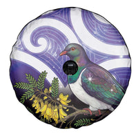 Kekeru New Zealand Matariki Spare Tire Cover Kukupa Kowhai Maori New Year Purple Version LT14 - Polynesian Pride