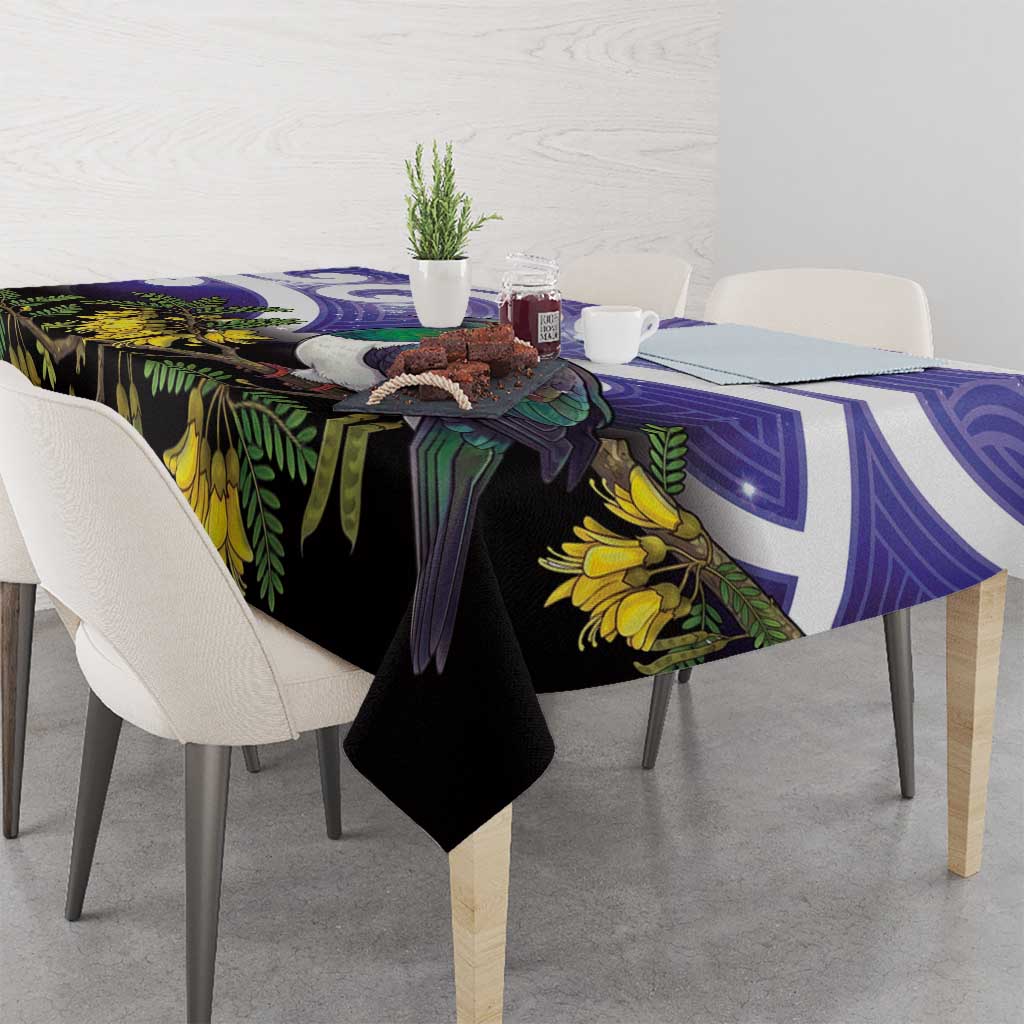 Kekeru New Zealand Matariki Tablecloth Kukupa Kowhai Maori New Year Purple Version LT14 - Polynesian Pride