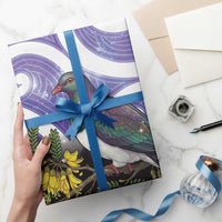 Kekeru New Zealand Matariki Wrapping Paper Kukupa Kowhai Maori New Year Purple Version LT14 - Polynesian Pride