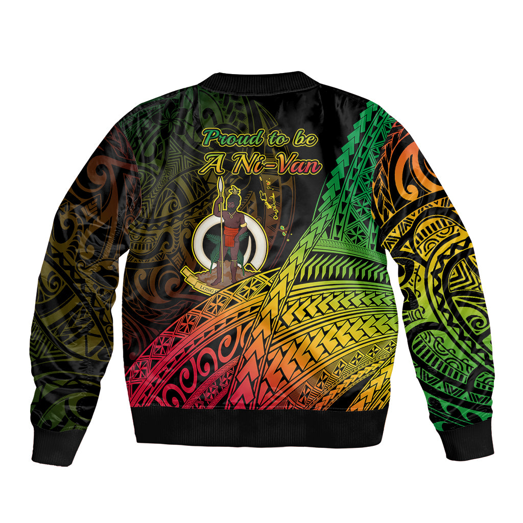 Polynesian Pride Vanuatu Bomber Jacket Proud To Be A Ni-Van LT14 - Polynesian Pride