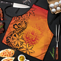 French Polynesia Manta Ray Tattoo Apron Tahiti Hahalua Tiare Maori Gradient Style