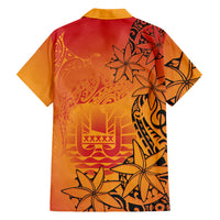 French Polynesia Manta Ray Tattoo Hawaiian Shirt Tahiti Hahalua Tiare Maori Gradient Style LT14 - Polynesian Pride