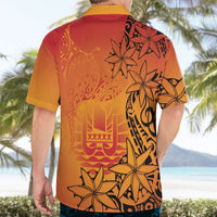 French Polynesia Manta Ray Tattoo Hawaiian Shirt Tahiti Hahalua Tiare Maori Gradient Style LT14 - Polynesian Pride