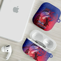Guam Blue Marlin Fishing AirPods Case Guahan Fish Hook Tattoo